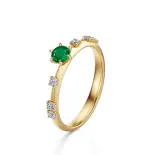 Pierścionek ze szmaragdem naturalnym AJPZ_029